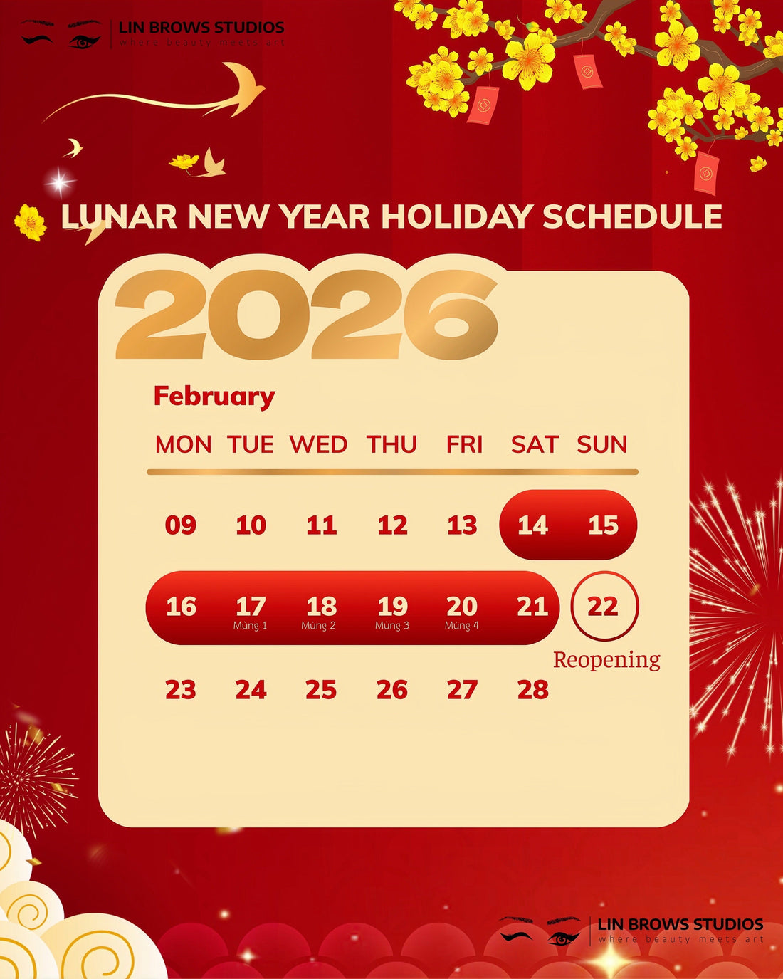 𝐋𝐔𝐍𝐀𝐑 𝐍𝐄𝐖 𝐘𝐄𝐀𝐑 𝐇𝐎𝐋𝐈𝐃𝐀𝐘 𝐀𝐍𝐍𝐎𝐔𝐍𝐂𝐄𝐌𝐄𝐍𝐓